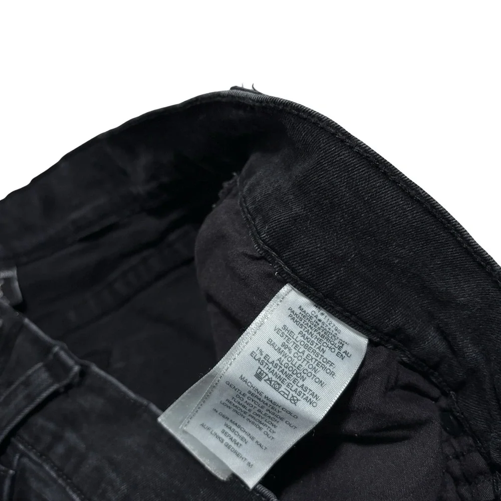 True Religion Men's Geno Relaxed Slim Jeans Faded Black Size 36 x 33